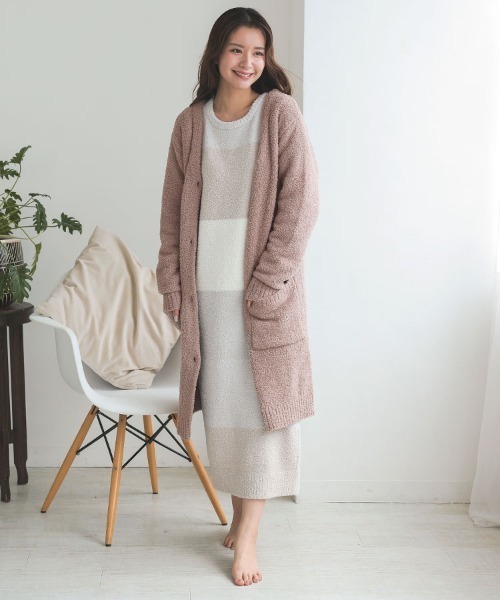 DONOBAN カーディガン もこもこルームウェア 「カーディガン