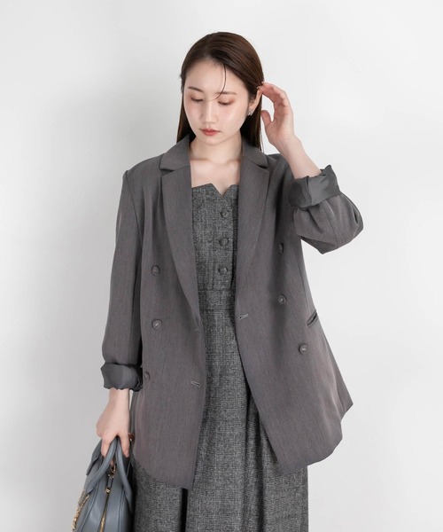RANDA（ランダ） ジャケット テーラードジャケット スリットスリーブ