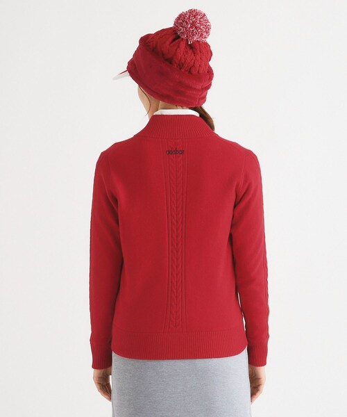 adabat（アダバット） ニット セーター フルジップ アーガイルデザイン