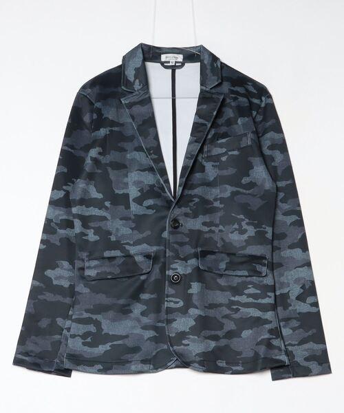 EVOLUTION ジャケット テーラードジャケット 個性的な柄で着こなす