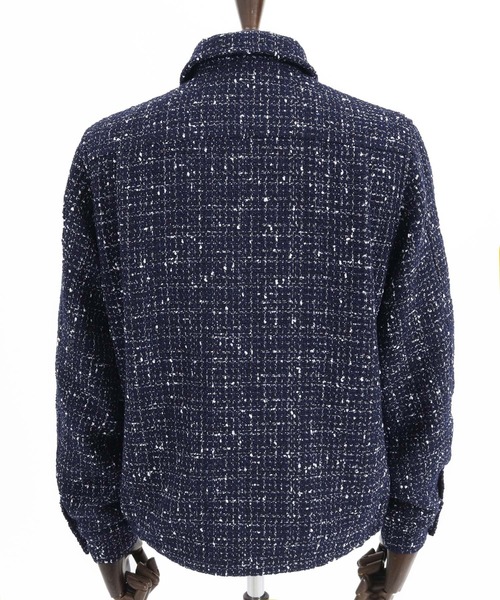 GIVENCHY ツイードハウンドトゥースパターンコート ベージュ