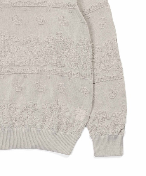 The Duffer of st.eメッシュニットカーディガングレーL The DUFFER of ST.GEORGE カーディガン C/L MESH KNIT CARDIGAN