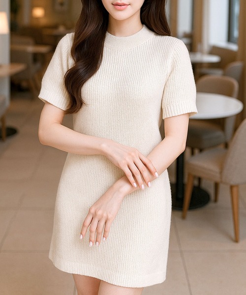 Julia Boutique（ジュリアブティック） ワンピース ハイネック半袖