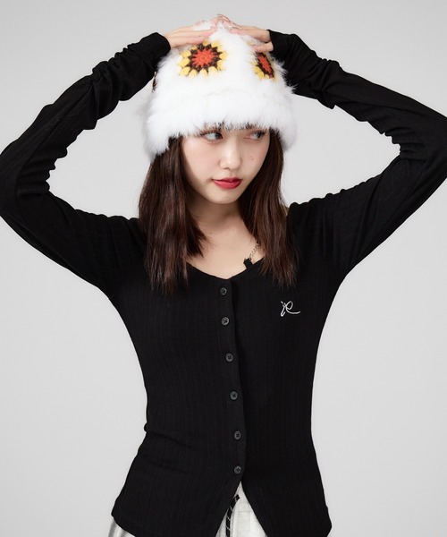 tiit tokyo 新品　ファー帽子 ファー帽子 エコファー うさ耳[品番：JOKW0014794]｜REAL STYLE