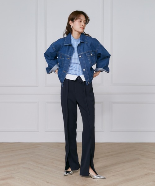 パンツ 入学式 卒業式 トリクシオントロベルト付き2WAYパンツ「ROBE SUPERIOR CLOSET」「セットアップ対応」 レディース パンツ 入学式 卒業式 トリクシオントロベルト付き2WAYパンツ「ROBE SUPERIOR CLOSET」「セットアップ対応」 レディース