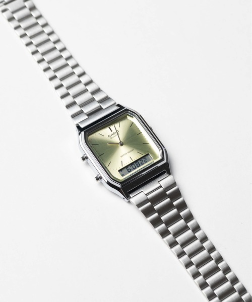 CASIO（カシオ） チープカシオ 腕時計 ”アナデジ メタル メタリック