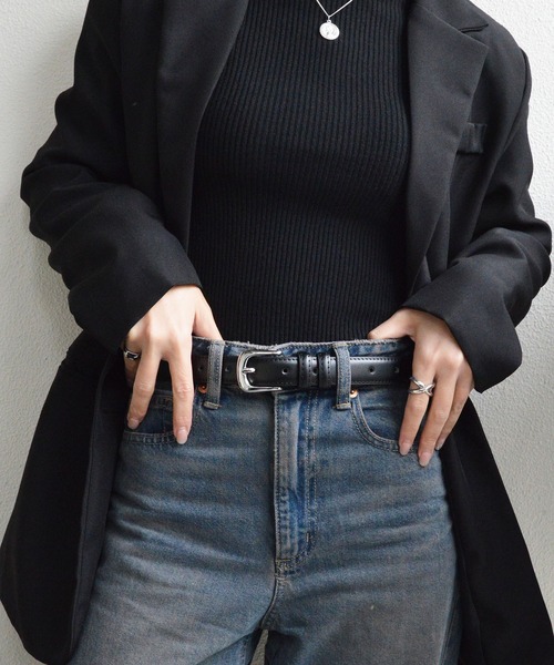 styiro ベルト 「牛革」ユニセックス ヴィンテージシルバー