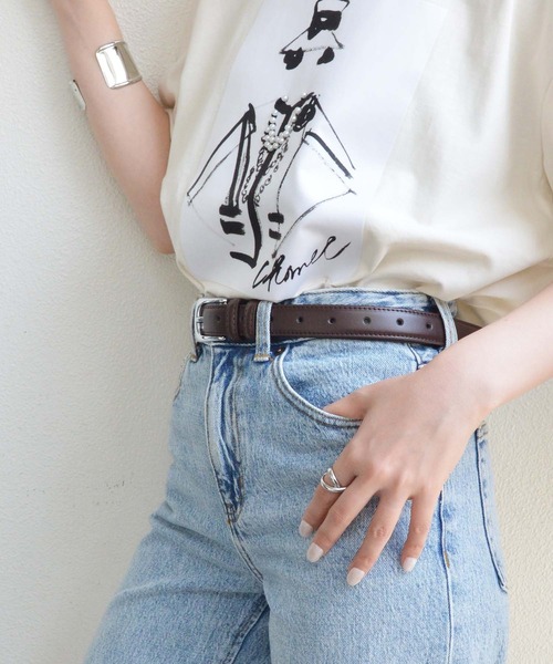styiro ベルト 「牛革」ユニセックス ヴィンテージシルバー
