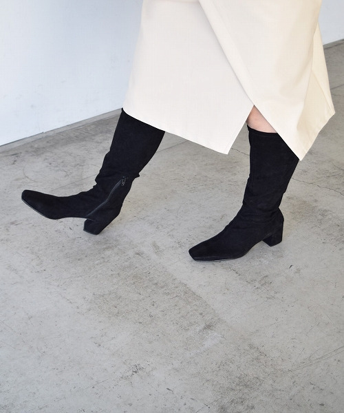 「PARADIS COULEUR」 ロングブーツ 22.5 ブラック レディース_画像6