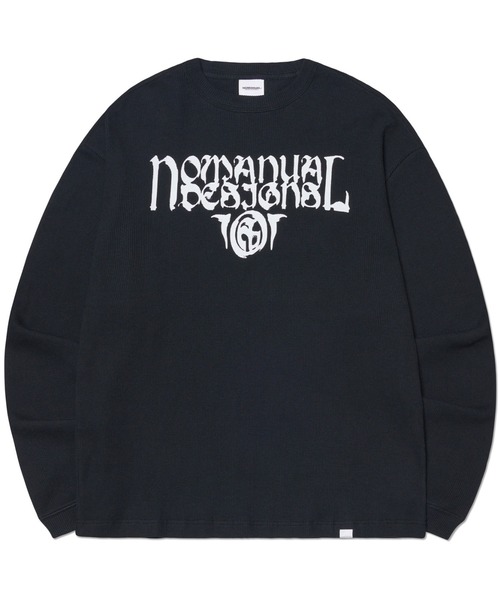 tシャツ A'GEM/9 × .kom「NOMANUAL/ノーマニュアル」P.T WAFFLE LONG SLEEVE TEE /P.T ワッフル L