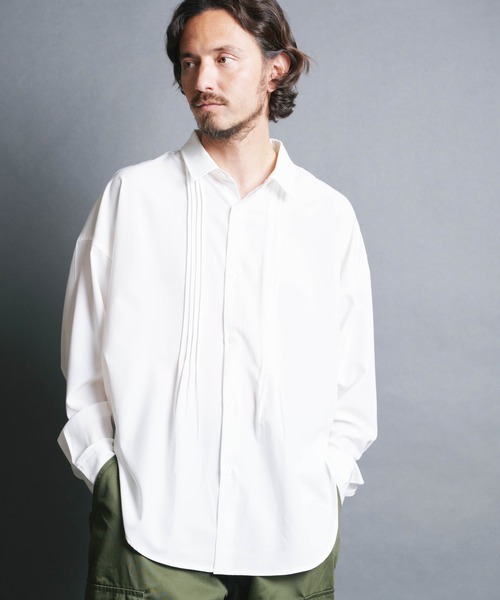 Magine（マージン） シャツ 「SELECT」IR:PE STRETCH PIN TUCK SHIRTS