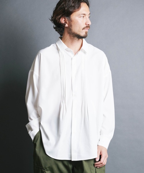 Magine（マージン） シャツ 「SELECT」IR:PE STRETCH PIN TUCK SHIRTS