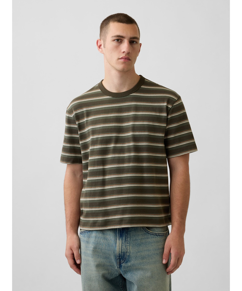 GAP（ギャップ） tシャツ ヘビーウェイト クロップドTシャツ 半袖