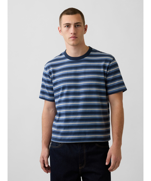 GAP（ギャップ） tシャツ ヘビーウェイト クロップドTシャツ 半袖
