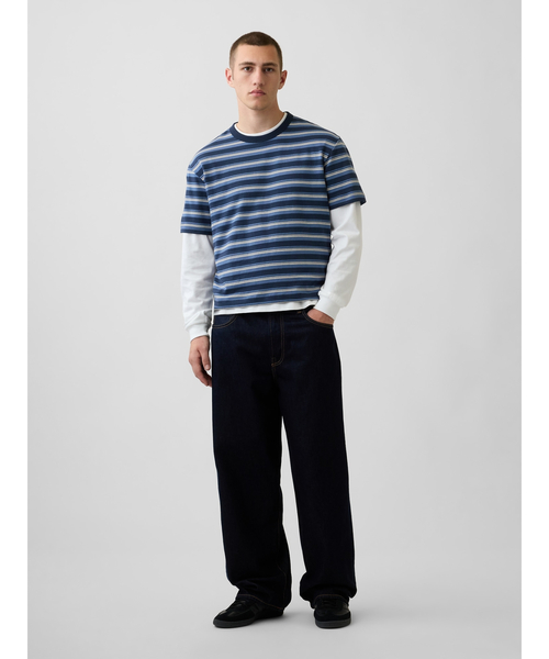 GAP（ギャップ） tシャツ ヘビーウェイト クロップドTシャツ 半袖