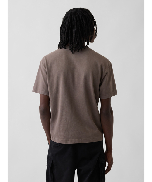 GAP（ギャップ） tシャツ ヘビーウェイト クロップドTシャツ 半袖