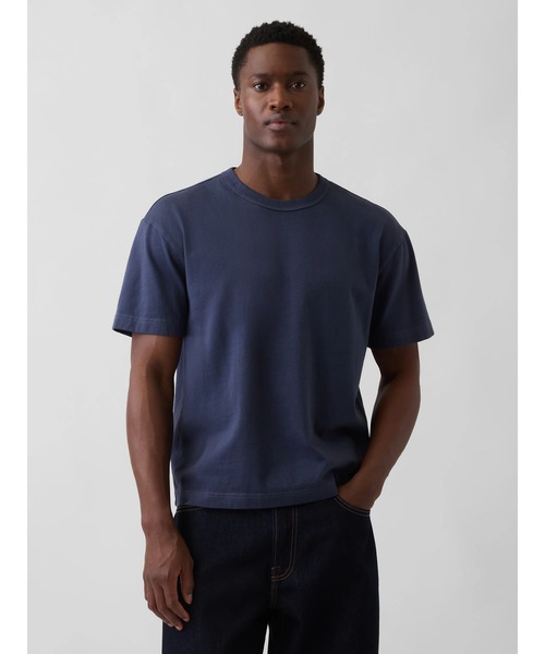 GAP（ギャップ） tシャツ ヘビーウェイト クロップドTシャツ 半袖