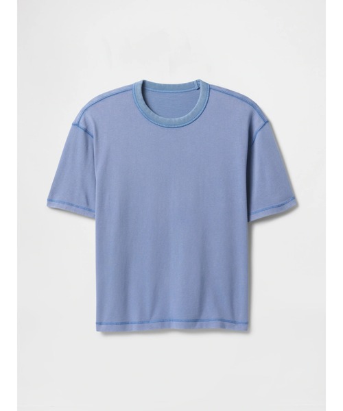 GAP tシャツ ヘビーウェイト クロップドTシャツ 半袖 (ユニ