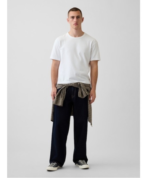 GAP（ギャップ） tシャツ ヘビーウェイト クロップドTシャツ 半袖