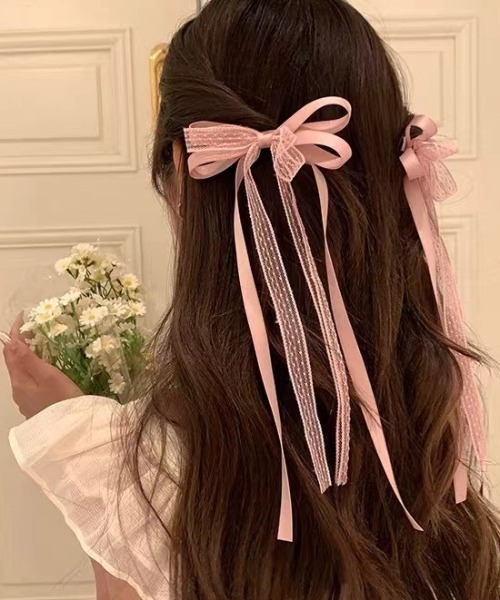 ヘアピン 「2個セット」レースリボンヘアピン : ZOZOTOWN Yahoo!店