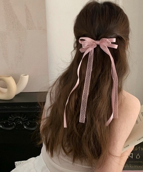 ヘアピン 「2個セット」レースリボンヘアピン : ZOZOTOWN Yahoo!店