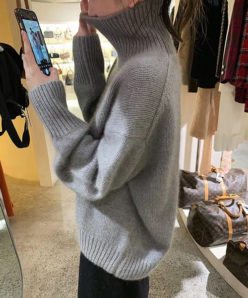 「Ulysses」 「Girly Doll」タートルネックニット F ブラウン レディース_画像5