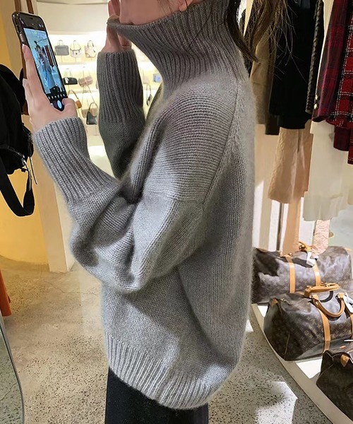 「Ulysses」 「Girly Doll」タートルネックニット F ブラウン レディース_画像6