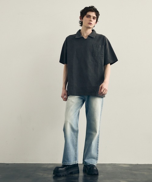 Shoowtime（ショウタイム） ポロシャツ 半袖 Pigment Heavyweight 10.5