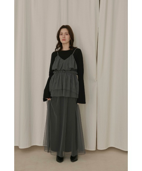NOTRE emor ドレス layered tulle dress set : ZOZOTOWN Yahoo!店