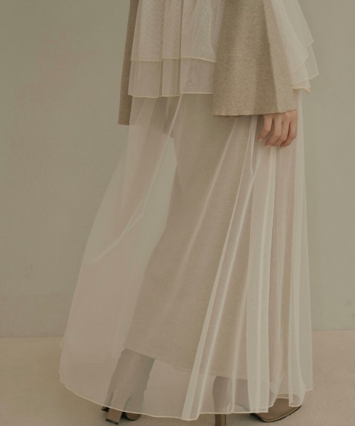 NOTRE emor ドレス layered tulle dress set : ZOZOTOWN Yahoo!店
