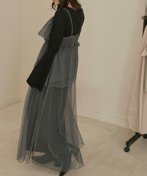 NOTRE emor ドレス layered tulle dress set : ZOZOTOWN Yahoo!店