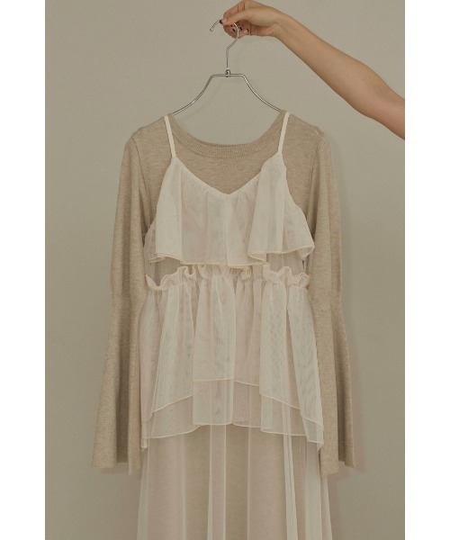 NOTRE emor ドレス layered tulle dress set : ZOZOTOWN Yahoo!店