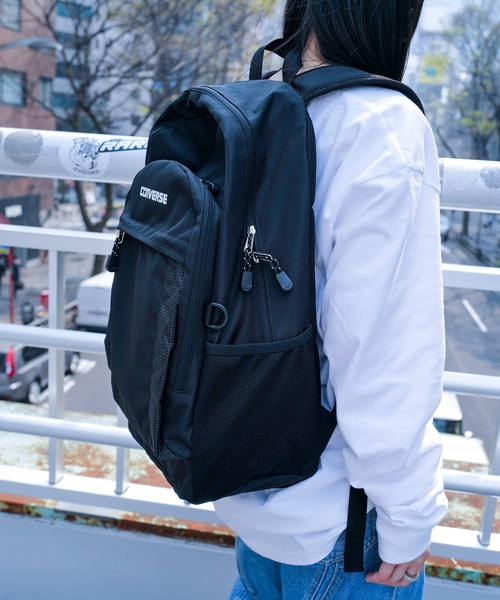 Converse（コンバース）ロゴパッチ付き バックパック／リュック CONVERSE（コンバース） デイバック リュック 「CONVERSE／コンバース