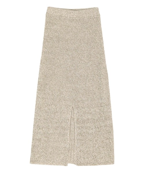 「titivate」 ニットスカート M オレンジ レディース_画像3