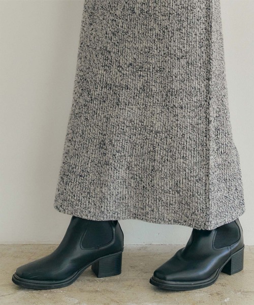 「titivate」 ニットスカート M オレンジ レディース_画像5