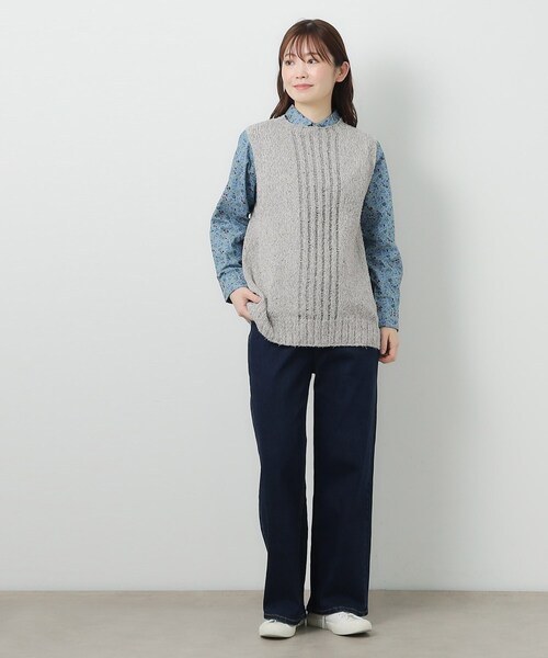 ローラアシュレイ ワンピース ノースリーブ（LAURA ASHLEY）（サイズ