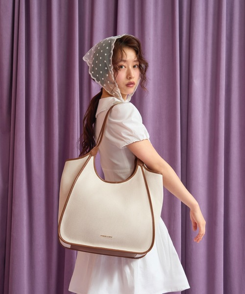 【 送料無料】キャンバス トートバッグ レザートリム 三越伊勢丹 | DOUBLE RL RALPH LAUREN/ダブル アール エル