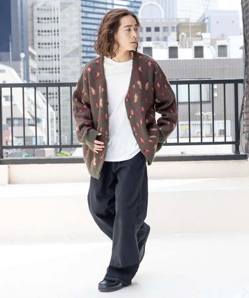 「PBLIM」 ニットカーディガン FREE レッド系その他 レディース_画像5