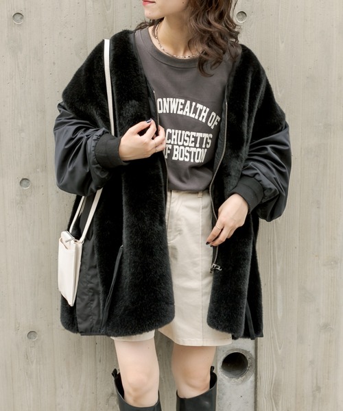 etsinta（エシンタ） ブルゾン ONE SIZE ブラック レディース