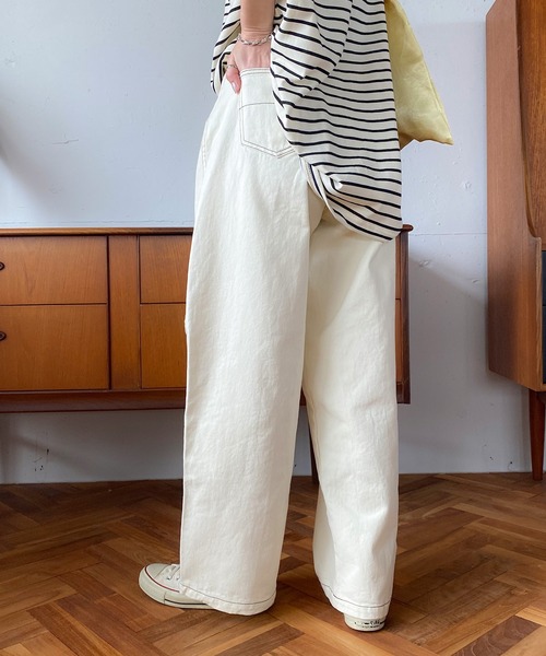 ピイチ　PICHI　ハイウエストルーズチノパン Shinzone(シンゾーン)/WASHED HIGH WAIST CHINO(ウォッシュド