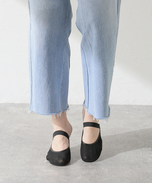 IENA シューズ JANE SMITH/ジェーンスミス TULLE ROUND MULE