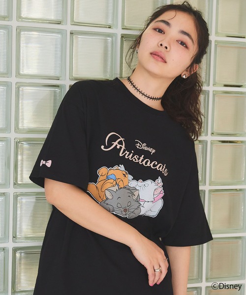 ディズニー　マリー　ヒグチユウコ　Ｔシャツ　トゥルーズ　ベルリオーズ Disney tシャツ 「Disney/ディズニー」おしゃれキャット・マリー