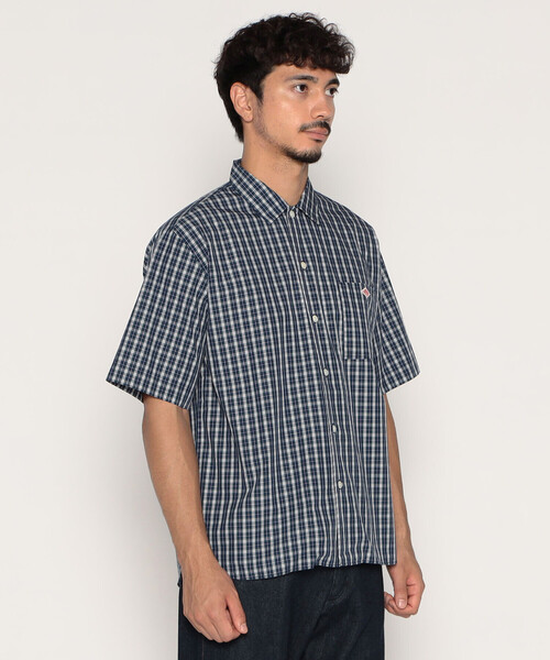 DANTON 半袖シャツ ネイビー 44 Danton 「DANTON」 半袖シャツ 44 ネイビー メンズ : ZOZOTOWN