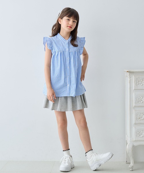 Amourire girl（アムリールガール） ブラウス シャツ ギンガムチェック