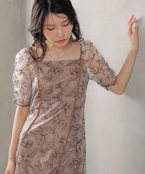 ★美品★ KANA パーティードレス セール】総レース ロングレース スカート ワンピース パーティー