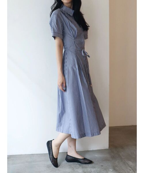 ワンピース ウエストタックシャツワンピース