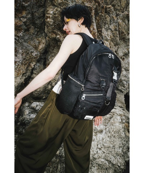 OMMO デイバック リュック MULTI POCKET BACK PACK レディース