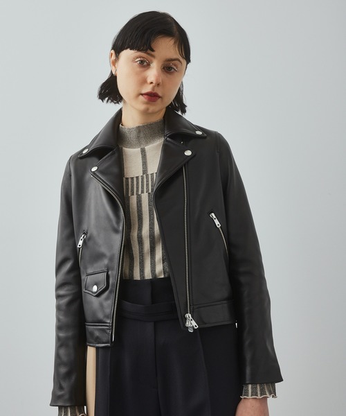 UNITED TOKYO レディース レザー ジャケット ブラック　サイズ2 UNITED TOKYO（ユナイテッドトウキョウ） レザージャケット 2 ブラック