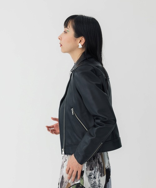 UNITED TOKYO レディース レザー ジャケット ブラック　サイズ2 UNITED TOKYO（ユナイテッドトウキョウ） レザージャケット 2 ブラック