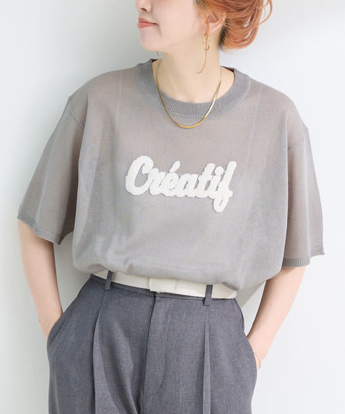 B.C STOCK ニット セーター 「追加2」手洗い可 / サガラ刺繍ロゴ